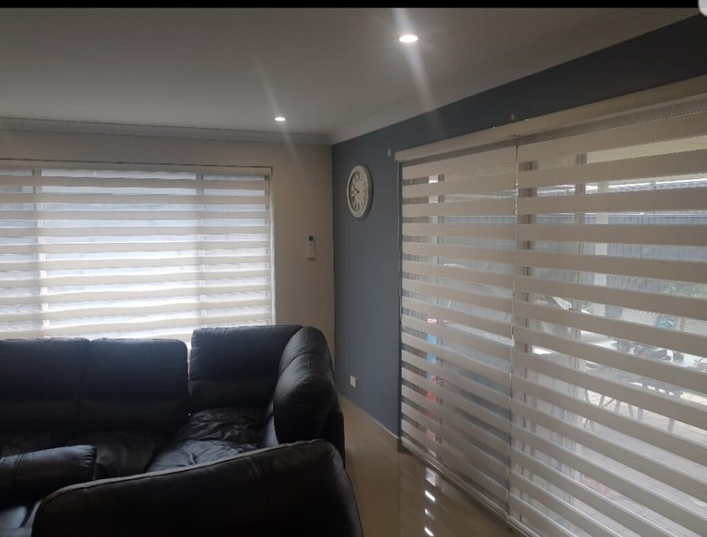 Sheer blinds providing privacy while letting in light